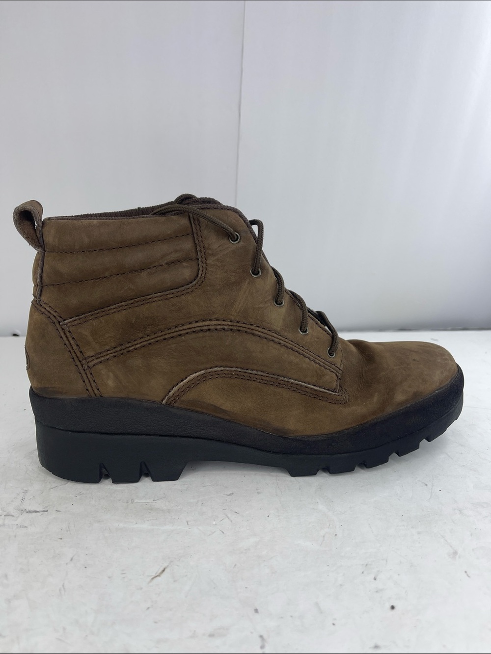 Rockport Brown Lace-Up Ankle Boot with Black Sole